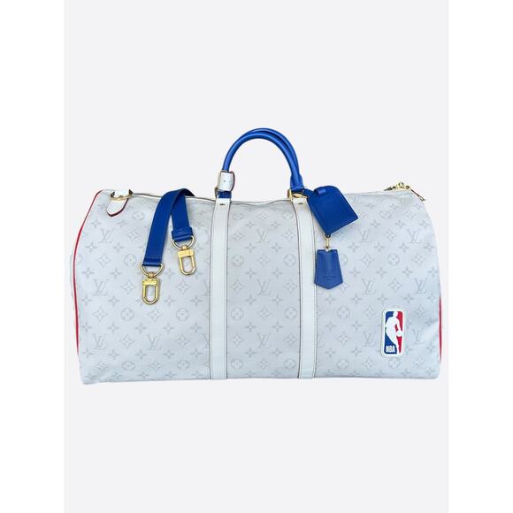 Louis Vuitton NBA White Monogram Keepall 50 - Picture 1 of 6